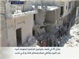 مقتل 35 في قصف بالبراميل المتفجرة لأحياء بحلب