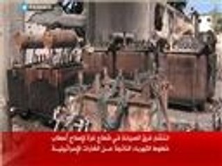 فرق الصيانة بغزة لإصلاح أعطاب خطوط الكهرباء