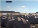 منظمة إنسانية تقيم مخيما للاجئين السوريين