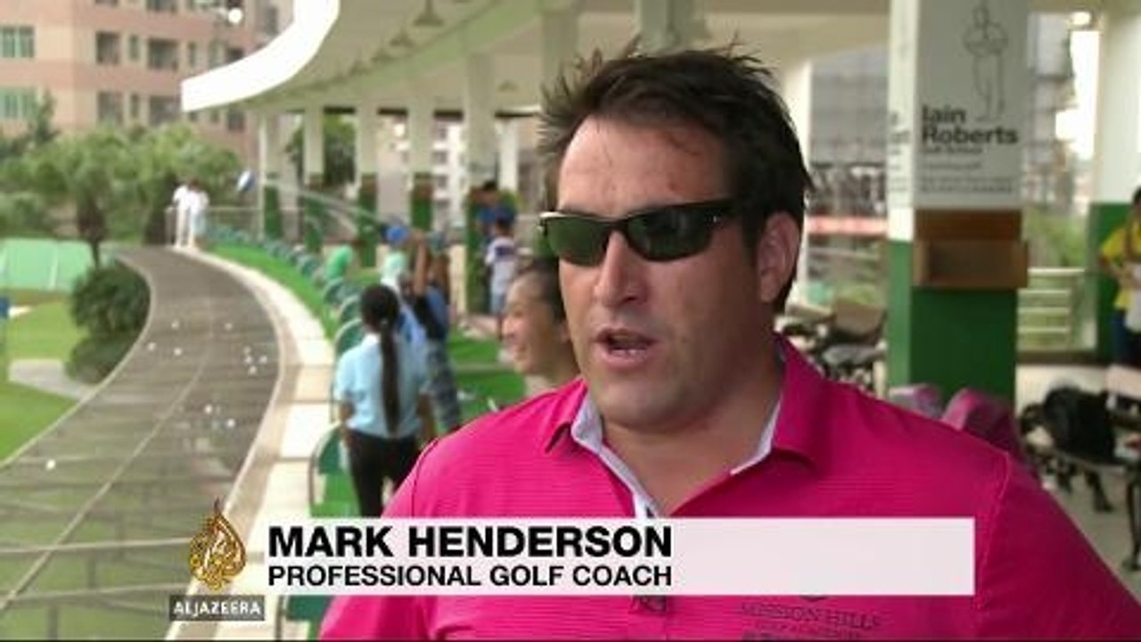 Golf's increasing popularity in China