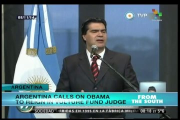 Argentina cabinet chief responds to US vulture fund judge