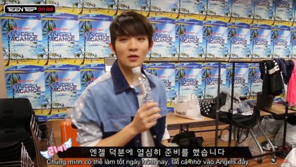 [VietSub] TEEN TOP On Air – VJ Ricky 'ANGEL VACANCE' đột nhập vào phòng chờ Teen Top!