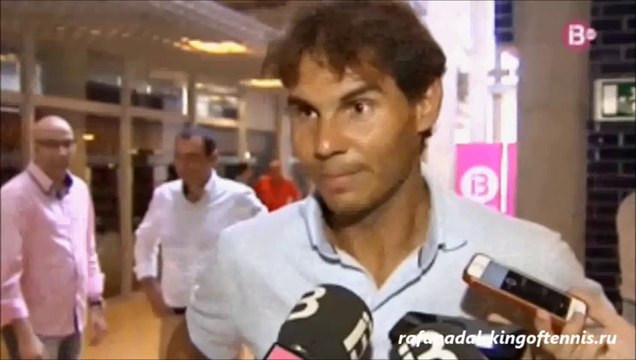 Rafael Nadal's interview after his return from Barcelona, Aug. 12, 2014 (IB3)
