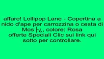 Lollipop Lane - Copertina a nido d'ape per carrozzina o cesta di Mosè, colore: Rosa Recensioni