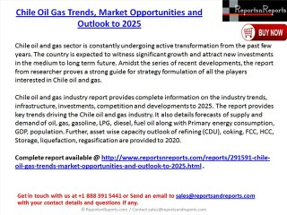 Chile Oil Gas  Industry Opportunities and Outlook to 2025