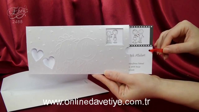 Ebru Davetiye 2488 Montaj - Kına Davetiyesi