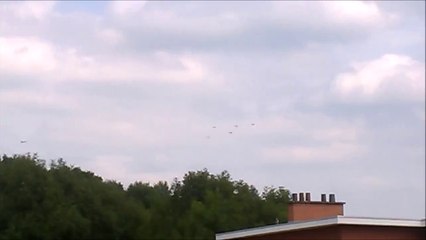 Commémoration 14-18 passage d'avions à Flémalle