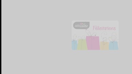 Offrez une carte cadeau de felicitation pour une naissance avec illicado