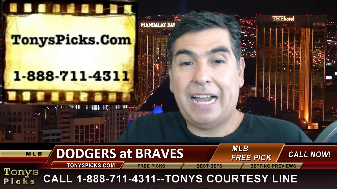MLB Pick Atlanta Braves vs. LA Dodgers Odds Prediction Preview 8-12-2014