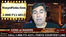 Oakland Raiders vs. Detroit Lions Pick Prediction NFL Preseason Pro Football Odds Preview 8-15-2014