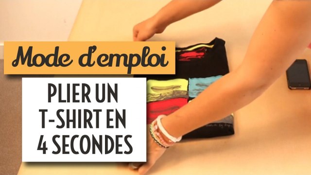 Plier un t-shirt en 4 secondes