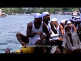 Participants ready for the Champakulam boat race - Kerala