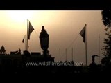Flag lowering ceremony at Wagah border