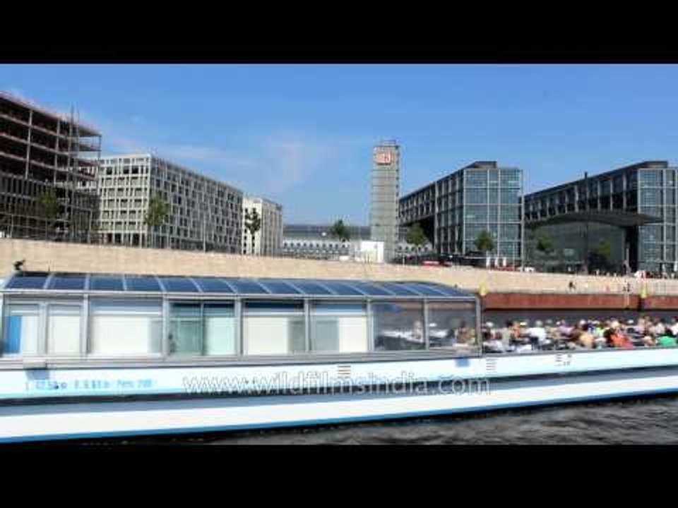 Deutsche Bahn (DB) Railways building in Berlin, Germany