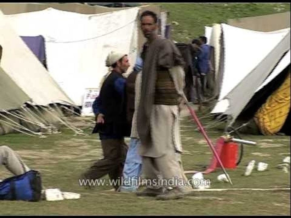 Amarnath yatra camp at Sheshnag