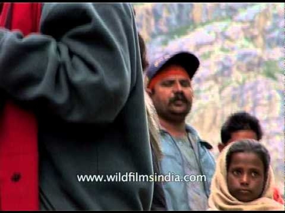 Pilgrims on the way to Amarnath shrine
