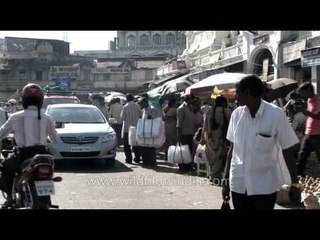 Busy streets of Mysore - India