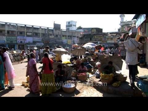 Street vendor selling fresh fruit - Mysore