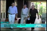 Colombian peace talks resume today