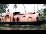 Houseboats sailing in backwaters of Kerala