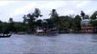 Motor boats cruising on backwaters - India