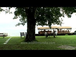 下载视频: Boat ride on the backwaters of Alleppey