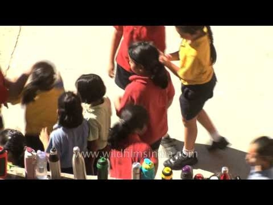 Young basketball players of The Shri Ram School, Delhi