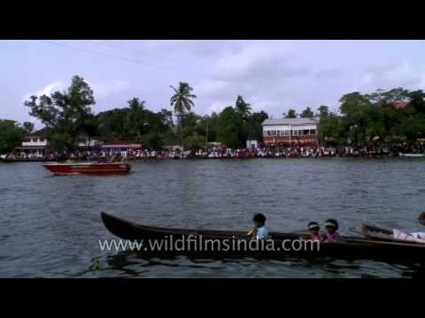 Champakulam Boat race in progress - Alappuzha