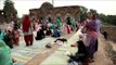 People gather at Feroz Shah Kotla Fort, Delhi