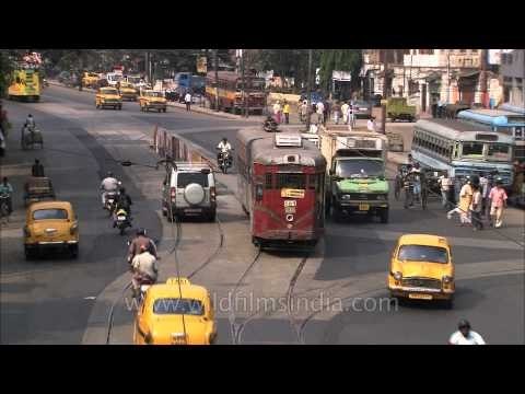 Trams on the roads of Kolkata
