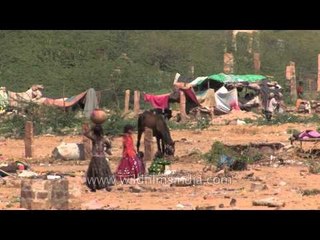 Slum area in Jodhpur - Rajasthan