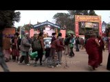 People throng Bodhgaya during 32nd Kalachakra
