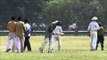 Calcutta wallahs love their cricket in front of Victoria Memorial!