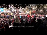Endless crowd of Tibetan pilgrims - 32nd Kalachakra, Bodhgaya