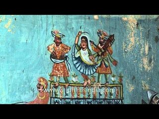 Squirrel motif in temple art, Kutch, Gujarat