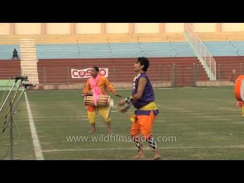 Manipuri stick dance at Dr. Ambedkar stadium, Delhi