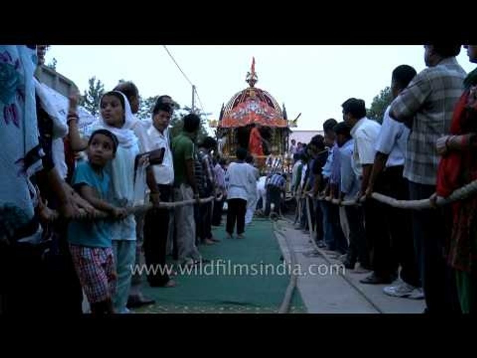 Devotees during Bahuda Jatra in Delhi