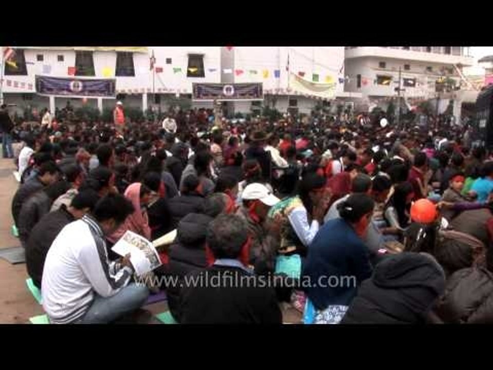 Tibetan devotees throng Bodhgaya for Kalachakra
