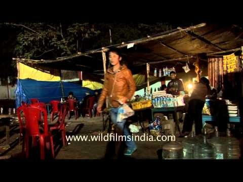 Tents set up for Kalachakra pilgrims at Bodhgaya
