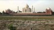 Picturesque view of Taj Mahal from Moonlight garden