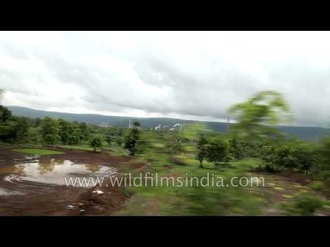 Train journey towards Kerala crossing Goa