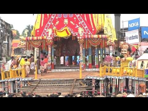 Chariots decorated as temple structures during Rath Yatra - Odisha