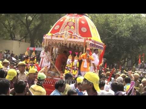 Hindu devotees rejoice and celebrate Lord Jagannath's Rath Yatra, Delhi