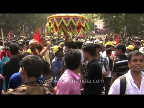 Devotees throng Delhi streets during Jagannath Rath Yatra
