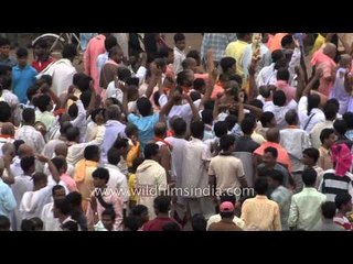 Overcrowded and noisy during Chariot Festival in Puri