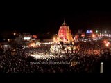 Jagannath Rath Yatra at night - Puri, Odisha