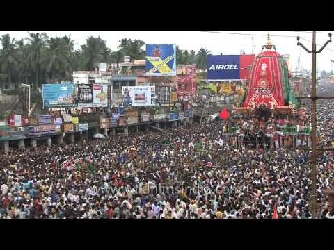 Hindu devotees pull 'Rath', or chariot of Lord Jagannath