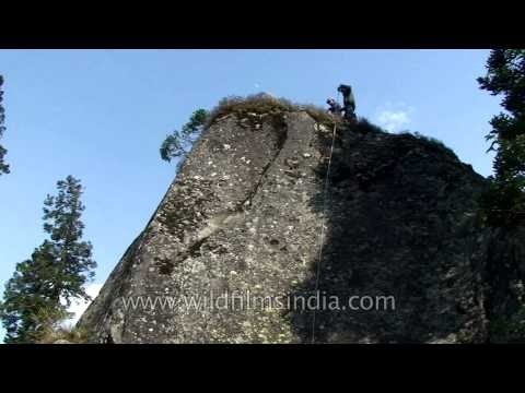 Rappelling in Har-ki-dun, Uttarakhand