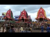 Three chariots of Lord Jagannath, Balabhadra and Subhadra during Rath Yatra - Puri