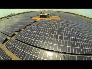 Solar power project in Ayutthaya province of Thailand